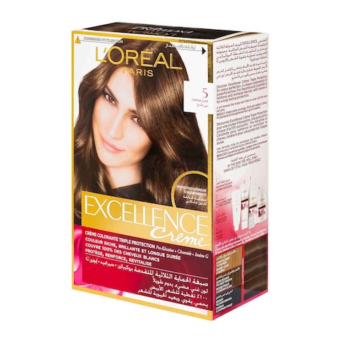 L&#39;Oreal Paris Excellence Creme Hair Color - 5 Light Brown