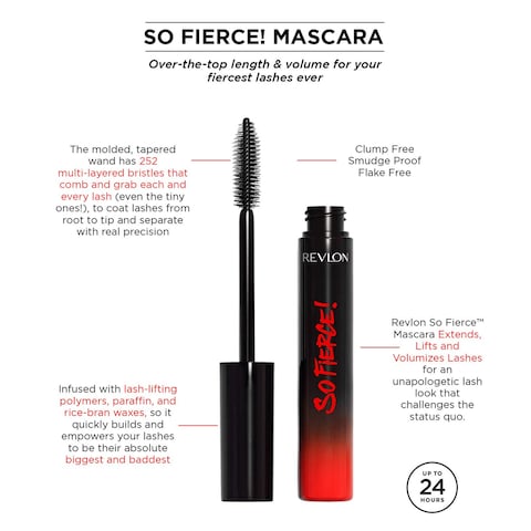 Revlon So Fierce Mascara Blackest 2.5ml Black