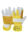 Vaultex - Double Palm Leather Gloves Yellow/White 10.5inch