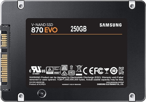 SAMSUNG 870 EVO 250GB 2.5 Inch SATA III Internal SSD (MZ-77E250B/AM)