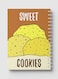 Lowha Spiral Notebook With 60 Sheets And Hard Paper Covers With Sweet Cookies Design, For Jotting Notes And Reminders, For Work, University, School
