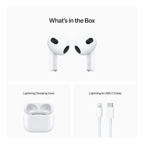 Apple AirPods 3rd Generation Lightning Charging Case White