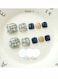 20-Piece Artificial Toenails Blue/Blue/Gold