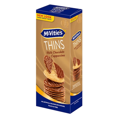 Mcvities Digestive Chocolate Thins Cappuccino Milk 150g