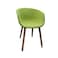 Jilphar Fabric Dining Chair with Wooden Legs JP1330C, Green