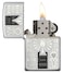 24196 250 Engraved Intricate Spade Chrome Windproof Lighter 