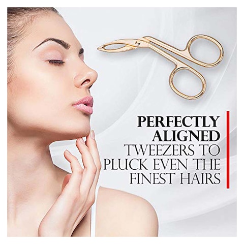 Titania Scissors Tweezers - Gold