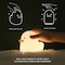 Aokpsrt Silicone Duck Night Light For Kids Rechargeable Nursery Bedside Lamp With Touch Sensor &amp; Timer Setting Breastfeeding