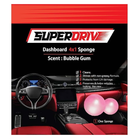 Superdrive Dashboard Sponge with Bubble Gum Scent