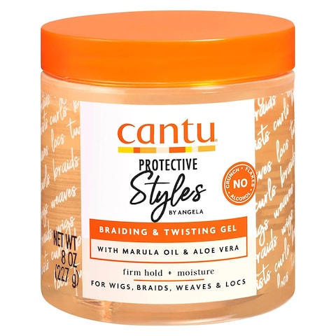 Cantu Protective Styles Braiding And Twisting Gel With Marula Oil And Aloe Vera 227g