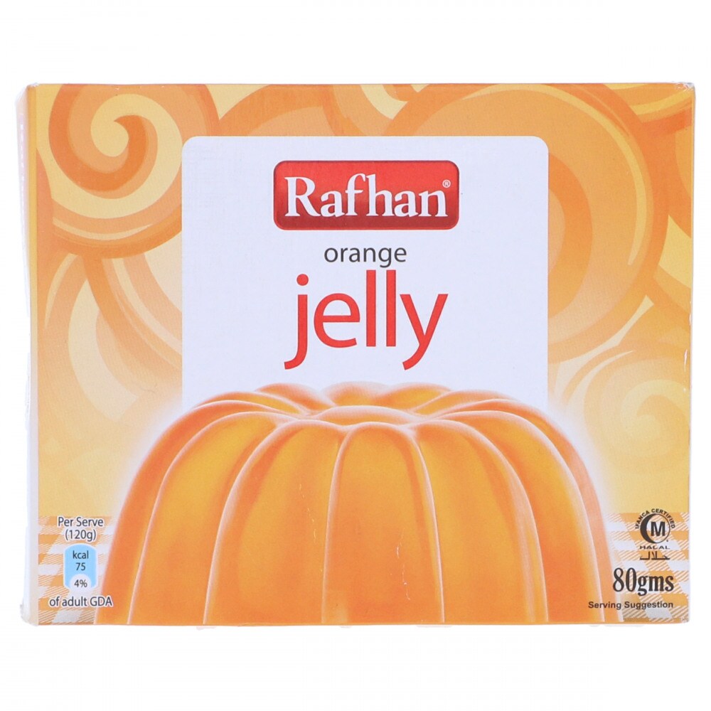 Buy Rafhan Orange Jelly 80g Online | Carrefour Pakistan