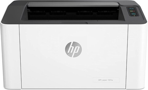 HP Laser 107a Business Printer White, Print Speed Up To 21 Page Per Minute, [4ZB77A]