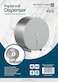 Royalford Paper Roll Dispenser - Rf10732 Stainless Steel Round Paper Tissue Holder Wall Mounted Key Lock Mechanism Space Saving Design Corrosion Resistant Silver
