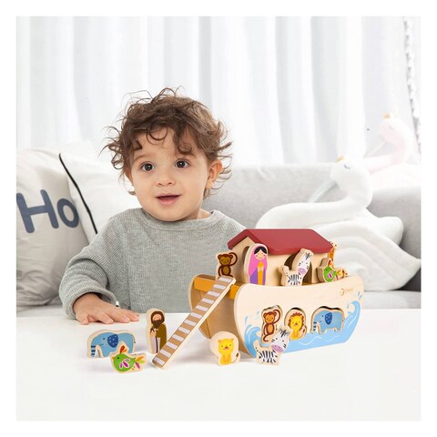CLASSIC WOODEN NOAH&#39;S ARK 4160