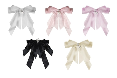 Aiwanto 3Pcs Hair Bows Hair Clips Long Tail Beautiful Hair Accessories For Girls Womens (Random Color)