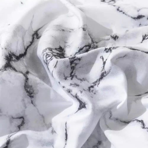 Luna Home-King size marble design, Bedding set of 6 pieces.