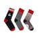 Anemoss Mens Cotton 3-Pair Pack Patterned Socks,  Ankle High Dress and Casual Socks For Men, Cool Crew Bulk Socks, 8-12 Size