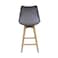 Jilphar Modern High Bar Chair with Metal Legs JP1312C ,Grey