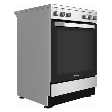 Ariston 4 Burner Electric Cooker AS68V8KHX Black And Silver 60x60cm