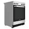 Ariston 4 Burner Electric Cooker AS68V8KHX Black And Silver 60x60cm