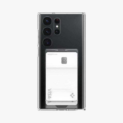 Spigen Crystal Slot Dual designed for Samsung Galaxy S23 ULTRA case cover (2023) - Crystal Clear