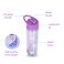 Eazy Kids - 18" Set of 4 Trolley School Bag with Glitter 550ml Water Bottle, Lunch Bag &amp; Pencil Case - Mermaid Purple