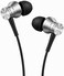 1More E1009 Piston Fit Wired Earphone With Noise Isolation Durable In-Ear Headphone Pure Sound Deep Bass Phone Control With Mic 3.5mm Jack - Silver