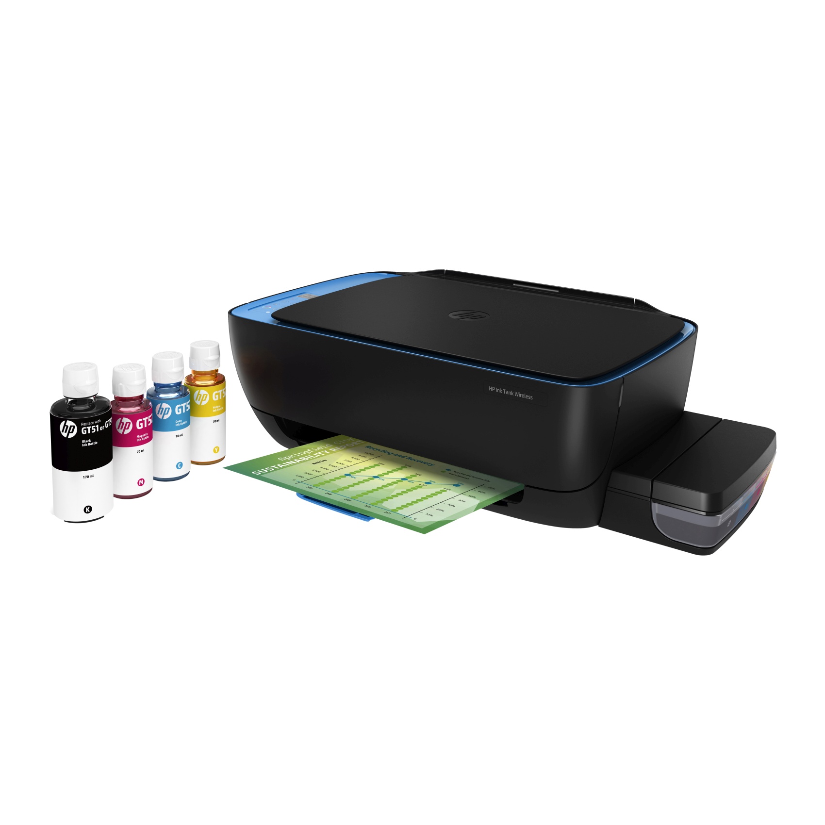 HP Ink Tank 415 Wireless All-In-One Printer  Print Copy Scan - Black [Z4B53A]