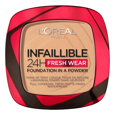 Loreal Paris Infallible 24H Fresh Wear Foundation Powder 250 Radiant Sand