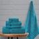 Comfy 550 GSM Set of 6 100% Cotton Towel Set - Turquoise