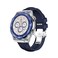 Swiss Military Smart Watch Dom 3 Stainless Steel Frame Blue Silicon Strap+2 Straps