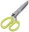 Generic Multipurpose 5-Layers Stainless Steel Blades Kitchen Shear Herb Scissors With Cleaning Handles Comb