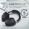Promate Wireless Bluetooth Headphones, Ergonomic Over Ear Adjustable Bluetooth 5.0 Headset with Mic, FM Radio, TF Card Slot and Wired Mode 3.5mm Jack