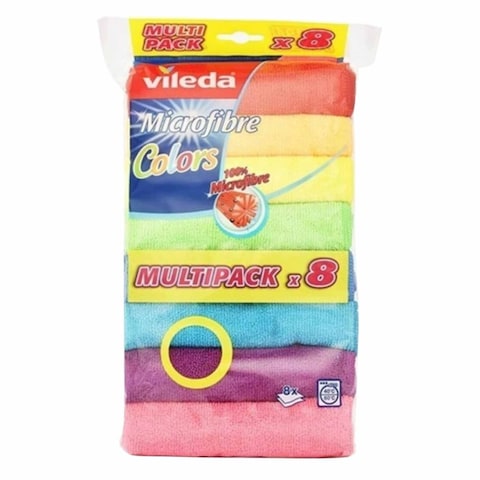 VILEDA MICROFIBRE CLOTH X8