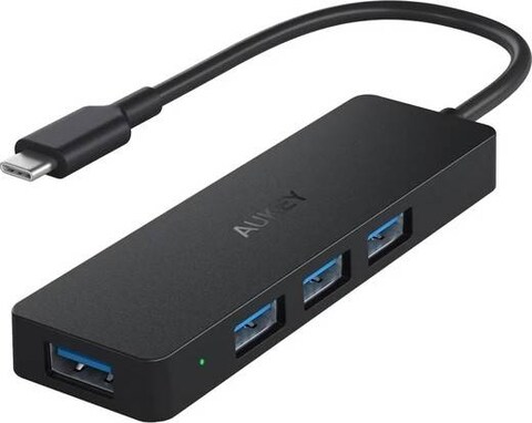 Aukey CB-C64 Black USB-C to 4-port USB3.0 A Hub