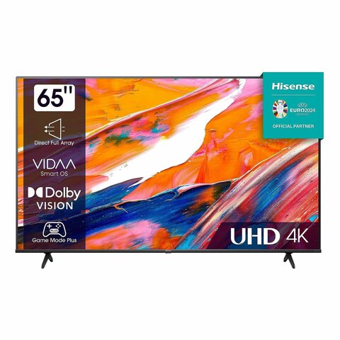 هايسنس تلفاز E6K بحجم 65 بوصة، بدقة UHD Smart QLED، الطراز 65E6K، اللون: أسود