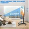 Rolling TV Stand, Mobile TV Stand with Upgraded Wheels For 32-80 Inch LCD LED OLED Flat Screen TVs up to 50 kg, Height Adjustable TV Stand With Laptop Shelf