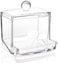 Generic Home Acrylic Cotton Bud Holder Cotton Swabs Storage Box, Clear