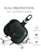 AirPods Pro 2 Case Leather Case Cover with Keychain Compatible with Apple AirPods Pro 2nd Generation 2022 Dark Green