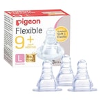 Buy Pigeon Peristaltic Silicone Nipple S-Type 3pcs / L in Saudi Arabia