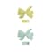Aiwanto 2 Sets of Cute Cotton Handmade Hair Bow Clips Mint Green/Yellow Green