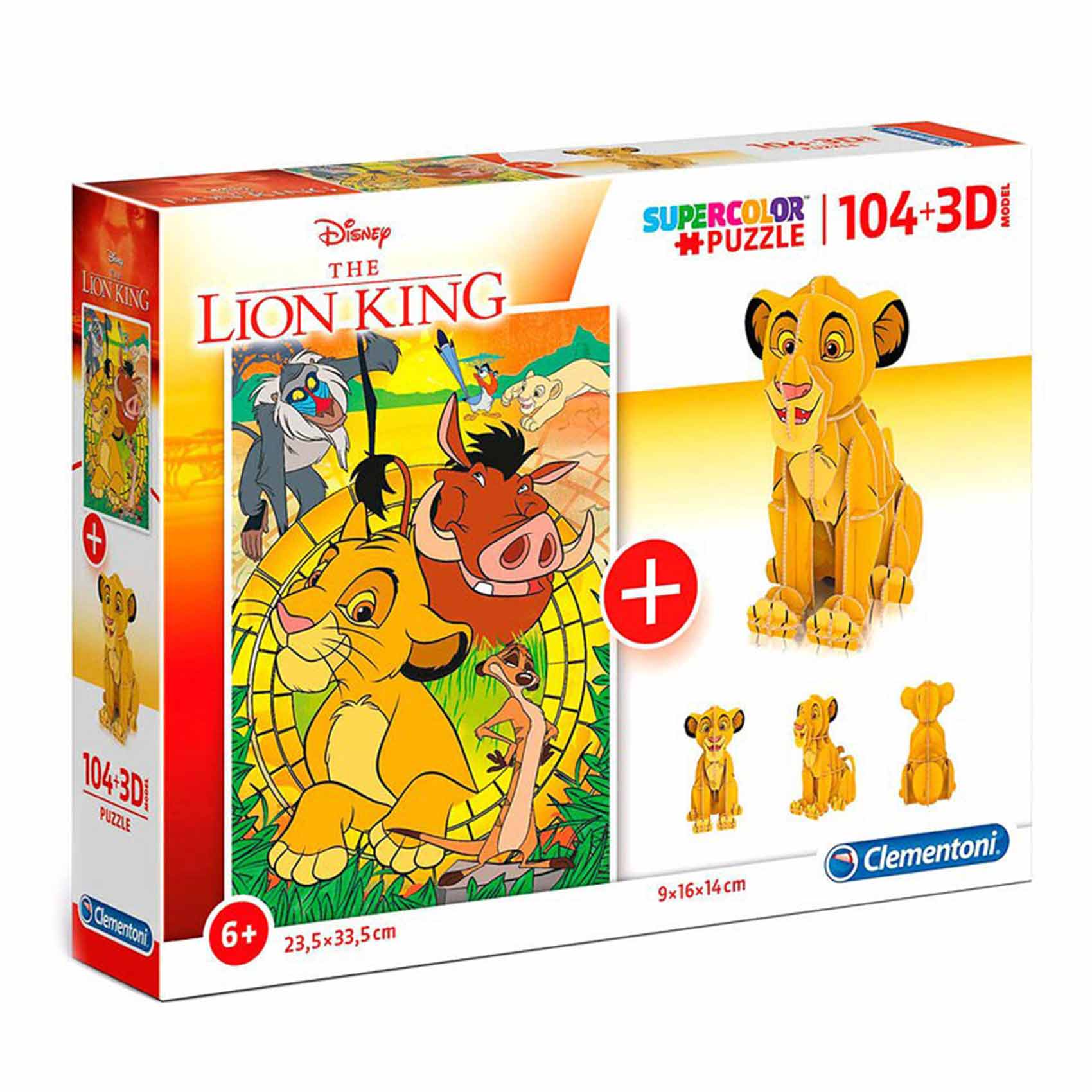 Buy Clementoni puzzle toys model lion king Online | Carrefour KSA