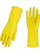 Wtrtr Pair Of 10 Reusable Household Rubber Gloves Yellow 26cm