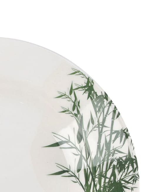 Royalford Melamine Soup Plate White/Green/Grey 8Inch