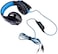 KOTION G2000 Gaming Headphone Headset Stereo Bass Over-ear Headband Mic PC Blue
