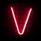 LED Neon Flex Letter Light V 30x24cm