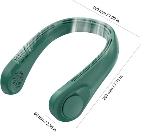 Generic Hands-Free Bladeless Fan, 2000 mAh Rechargeable Bladeless Fans - Small Hands-Free Wearable Cooling Neck Fan, 3 Speeds For Both Outdoor &amp; Indoor Use