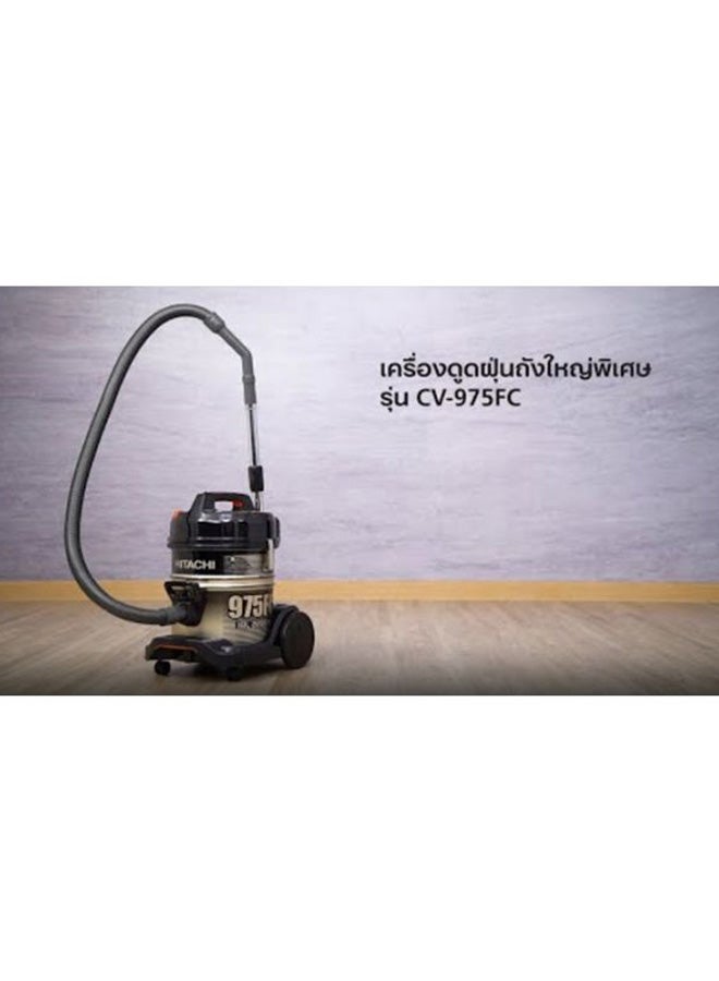 Hitachi Vacuum Cleaner 18L, 2200W, CV-975FC SS220 GB, Gold/Black