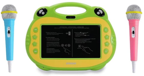 Atouch P06 Karaoke Video Learning Tablet With Mic, 16GB, 7 Inch 4G (Green)