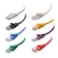 DOT 8-Color Combo Snagless Short Cat6 Ethernet Cable (Cat6 Cable, Cat 6 Cable) 3 ft
